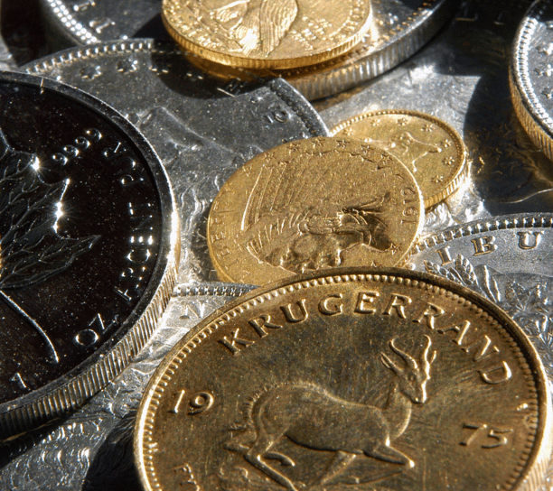 gold and silver high quality coins