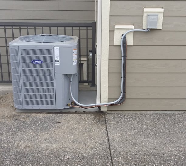 Air conditioning unit installed by Bystrom Industries in Kamloops
