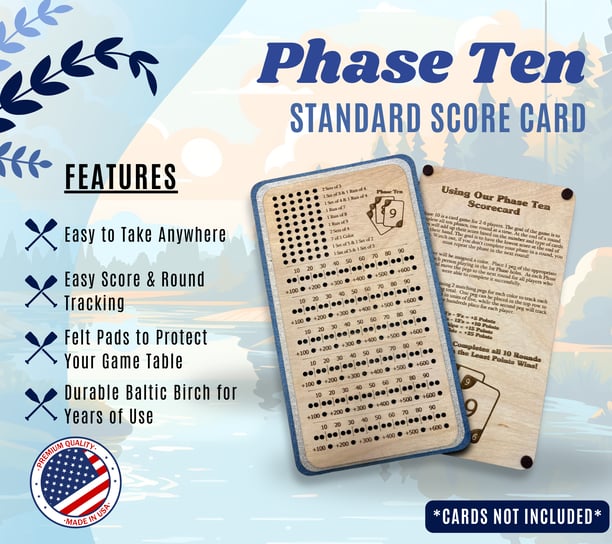 Image for Phase Ten Score Card Review