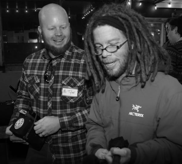 Tyler Faison and Jack Cline at the 1st Annual Lone Star Mixer Mixer in Dallas, TX