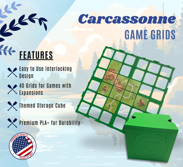 Image of The Riverside Realms 40 pack of custom game grids