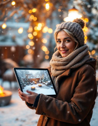 Augmented reality on a tablet