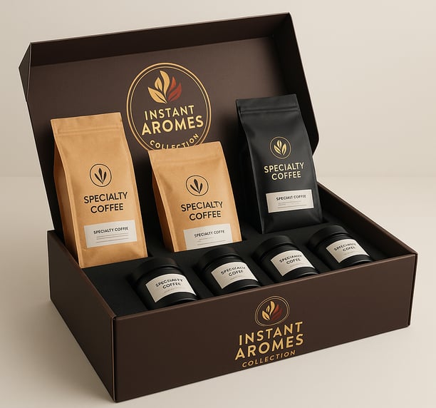 Un coffret de cafés d'exception personnalisé