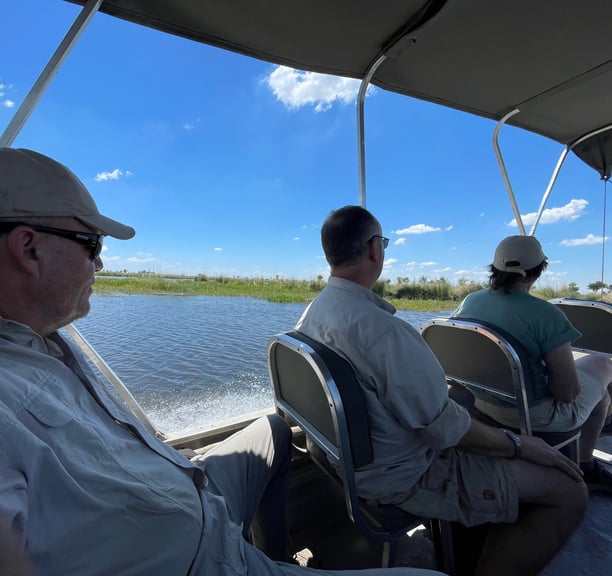 Boat cruise in Xakanaxa