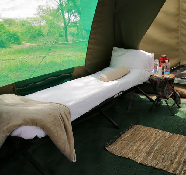 Leon Safaris tent interior