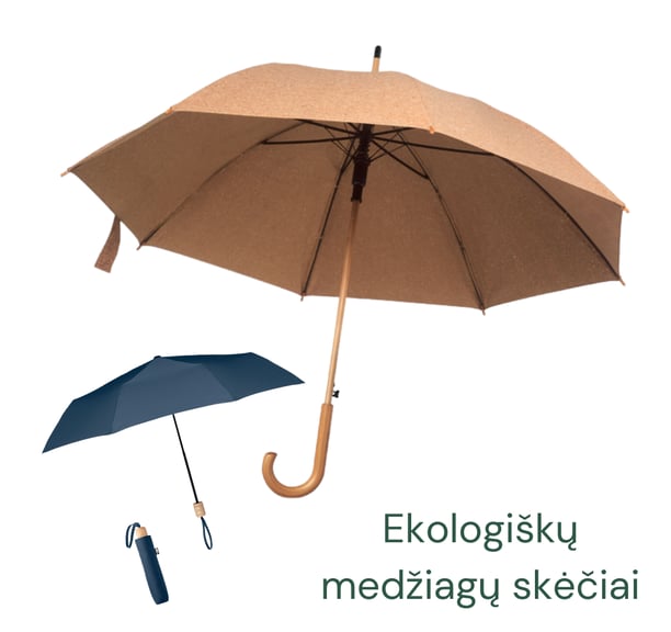Ekologiski skeciai su imones atributika