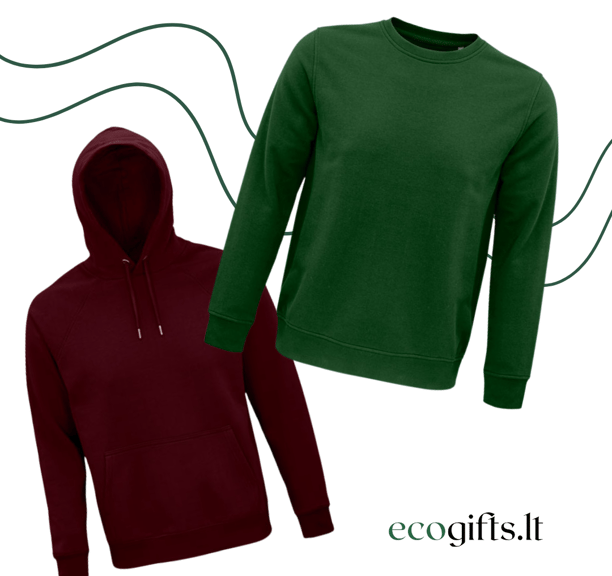Ekologiški džemperiai, marškinėliai, aksesuarai su įmonės atributika | ecogifts.lt