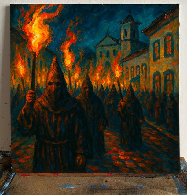 Procissão do Fogaréu, patrimônio cultural da Cidade de Goiás desde 1745.