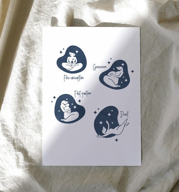 illustrations omamoon doula