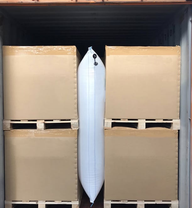 a surfboard is sitting in a storage container