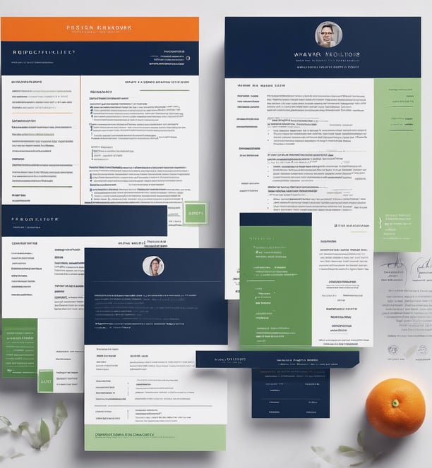 a bunch of different types of resumes