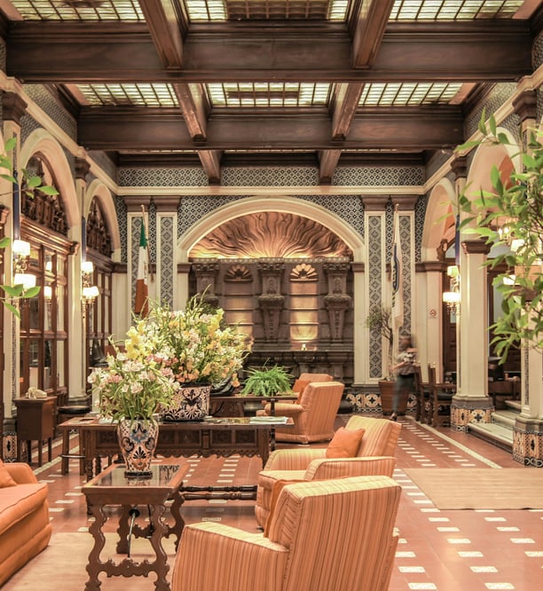 Vintage Hotel Lobby