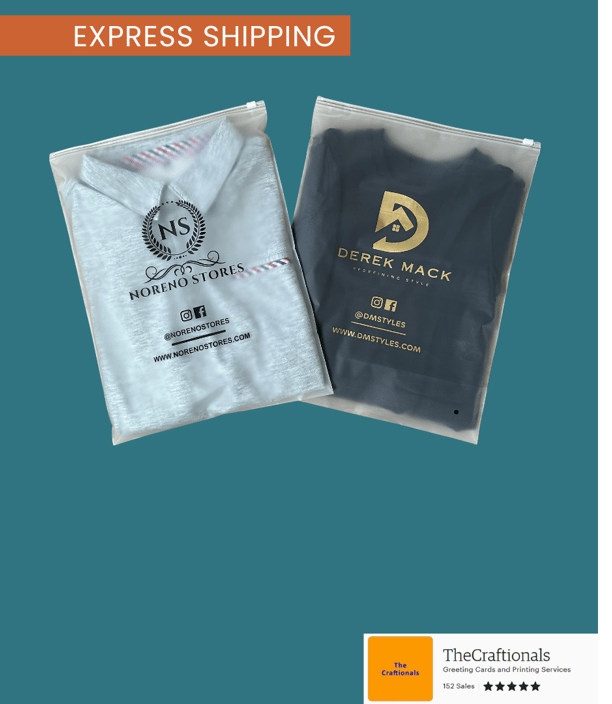 custom frosted zipper bags