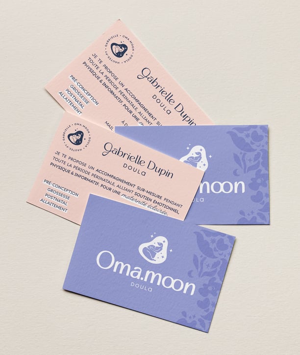 cartes de visite Omamoon Doula