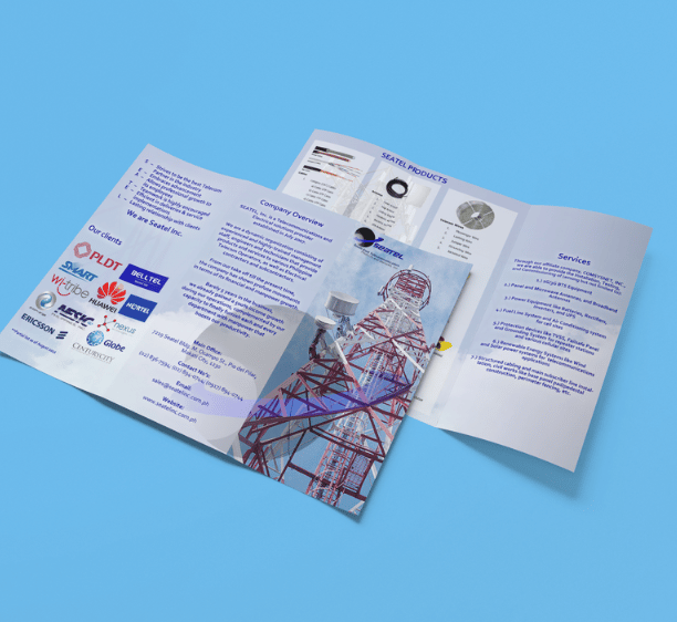 a brochure of a brochure of a man in a suit and