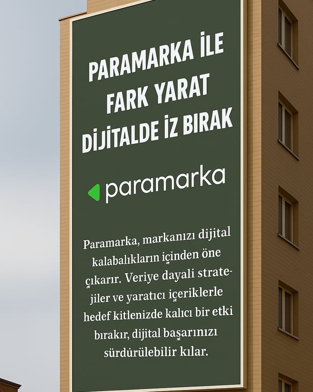 İzmir dijital reklam ajansı Paramarka’nın tanıtım billboard görseli