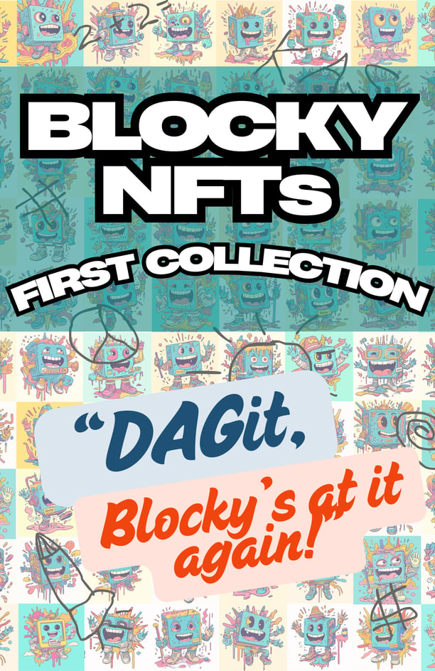 Blocky NFT Launch Flyer