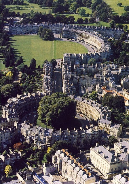The Crescent and Circus, Bath.