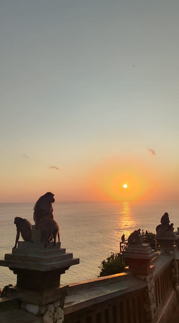 Sunset At Uluwatu Temple