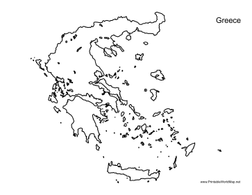 Tourist map of greece