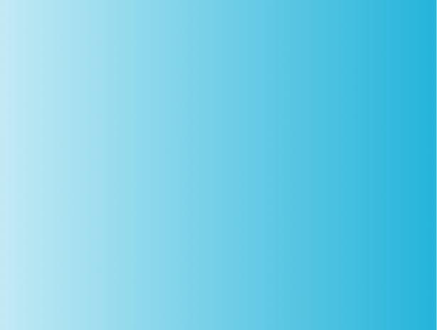 A gradient of blue and white in the shape of rectangle displays a written testimony