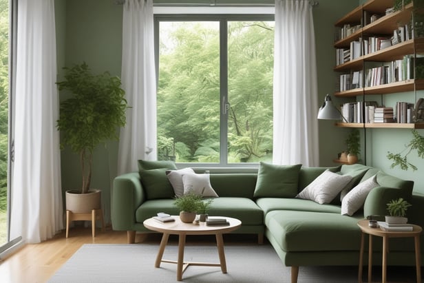 Bright living room with modern inventory