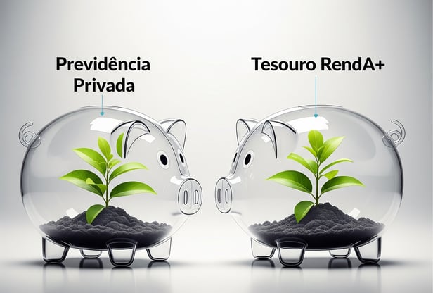 Comparativo de investimentos para aposentadoria: Previdência Privada e Tesouro RendA+