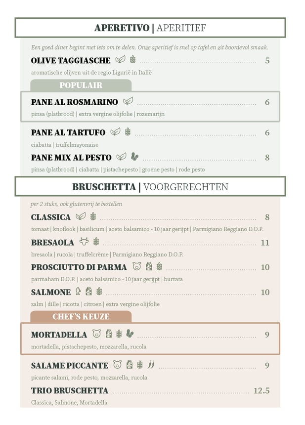 aperetief aperetivo bruschetta voorgerechten