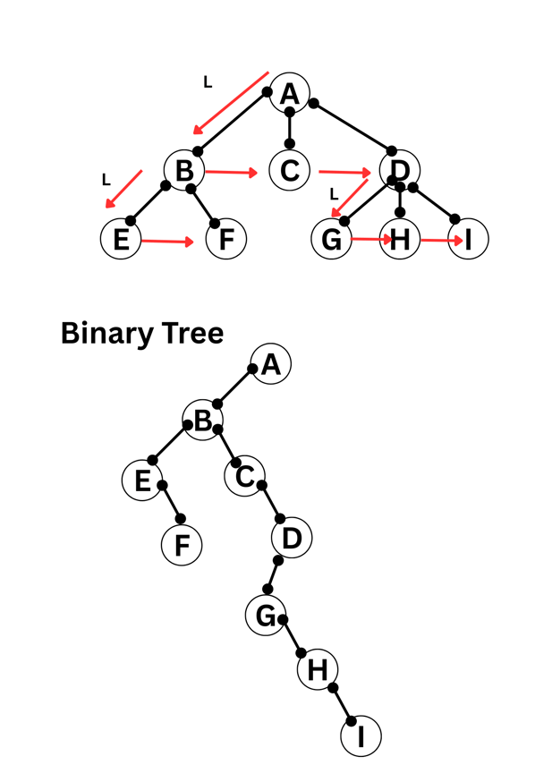 Tree to binary Tree