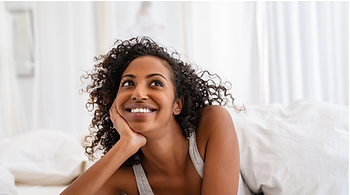 Well-rested woman ready to take on the day