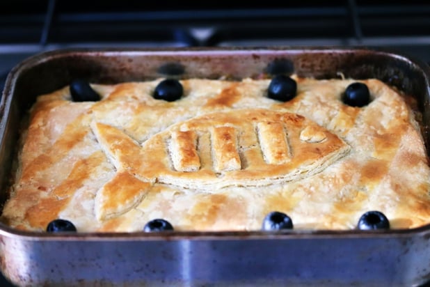 Butternut Squash and Mackerel Pie