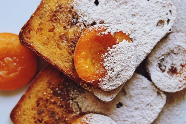 Cardamom & Cinnamon Baked French Toast and Honied Apricots