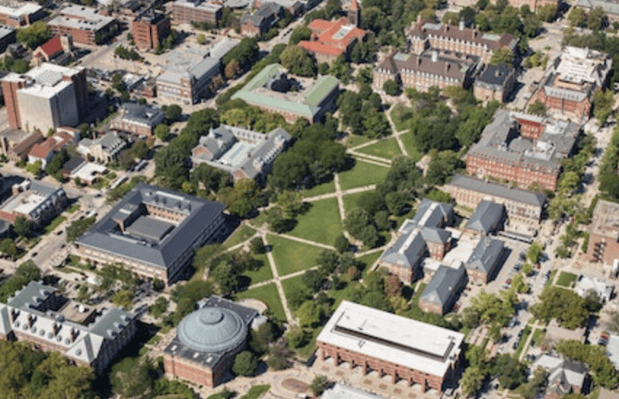 Univerisyt of Illinois urban champaign sky view