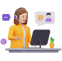 "Customer support icon, representing Excellence Home Tuition’s dedicated assistance for students and