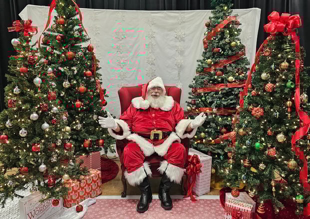 The Santa Cowboy at Spring Chreek Elementary College Station TX