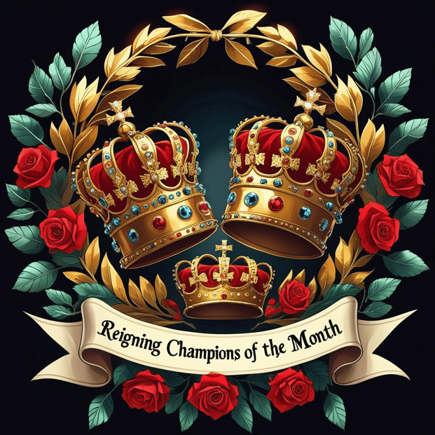 Crowns for Reigning Champions of the Month