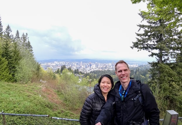 View of Portland from the Pittock Mansion