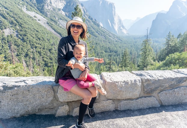 Tunnel View as you enter Yosemite Valley