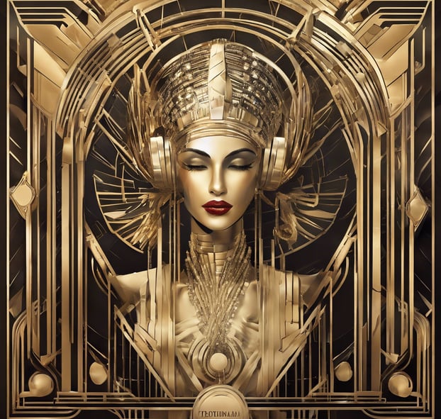 a black record with an orange label on it