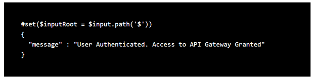 out put model for aws api gateway