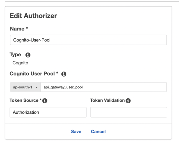 add authorizer to api gateway