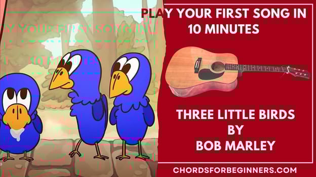Simple guitar chords: "Three Little Birds" by Bob Marley