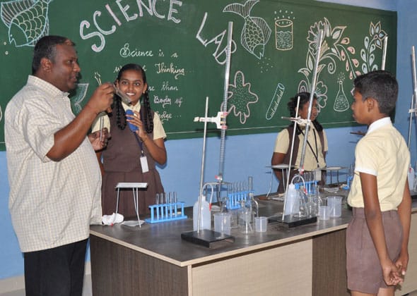 Science Lab in Eden High school