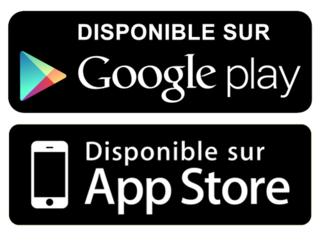 a sign that says disponible play with the google play store logo
