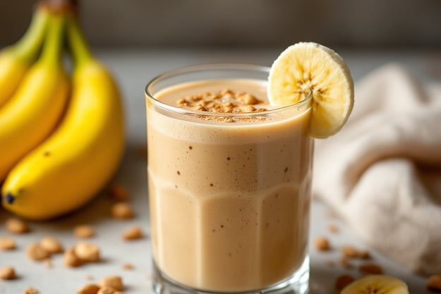 Peanut Butter and Banana Smoothie