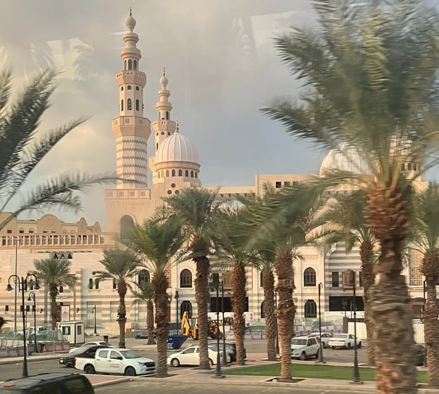 Mosque near Mina in Makkah