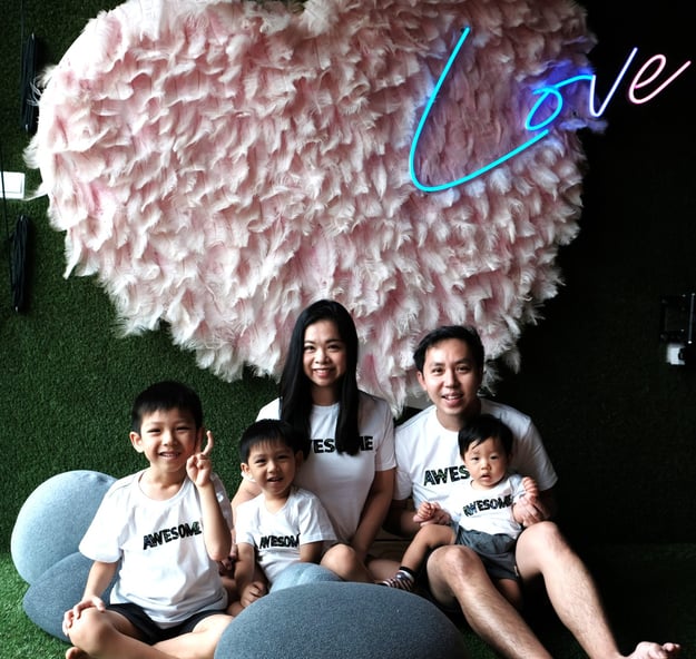 Thriving Kids Club Founder Mrs Serene Wee and family