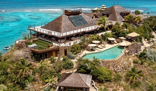 a luxury villa in the caribbean islands