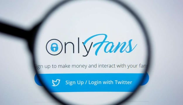 a magnifying magnifying a twitter account