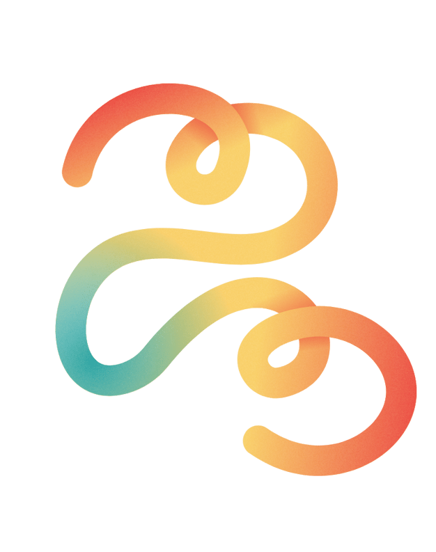 a colorful logo for a company called the letter e